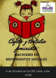 Lee más sobre el artículo Café y tertulia «Machismo en los movimientos sociales»